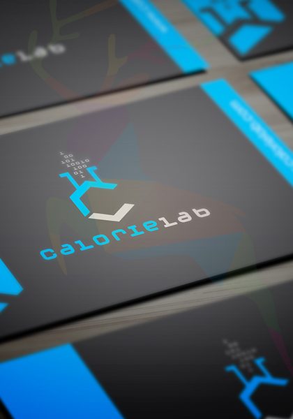 calorie lab business card design